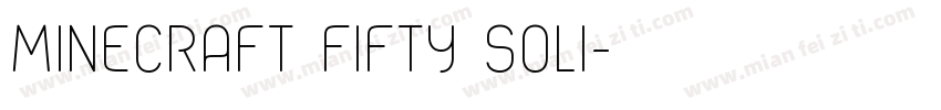 Minecraft Fifty Soli字体转换